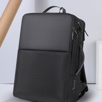 Business waterproof bag expandable USB charging backpack 15-16 inch computer backpack