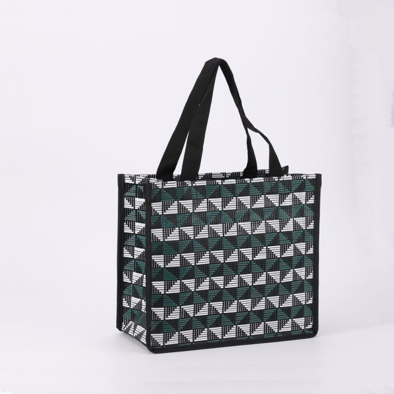 High-quality woven handheld tote bag, large-capacity PVC toiletry bag