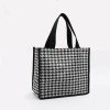 High-quality woven handheld tote bag, large-capacity PVC toiletry bag
