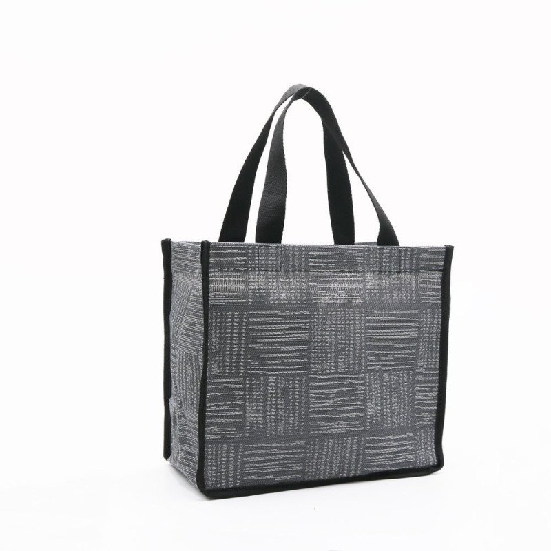 High-quality woven handheld tote bag, large-capacity PVC toiletry bag