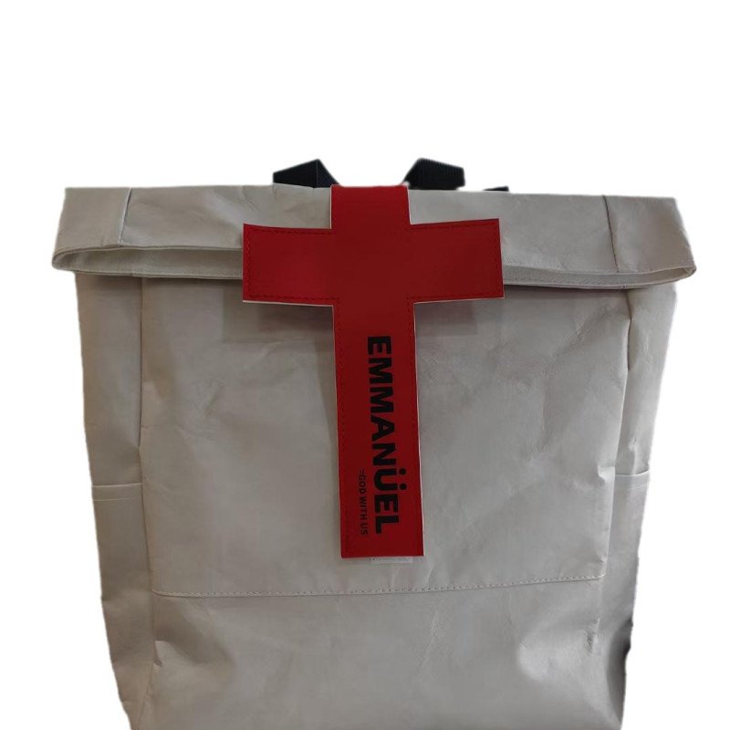 washable DuPont paper bag campus computer backpack sports waterproof cycling fitness backpack