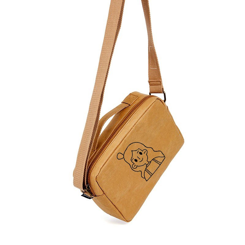 Washable kraft paper handbag, gift gift shopping bag packaging, DuPont paper bag