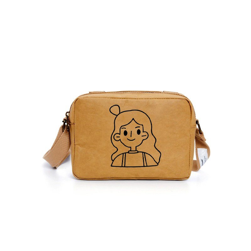 Washable kraft paper handbag, gift gift shopping bag packaging, DuPont paper bag