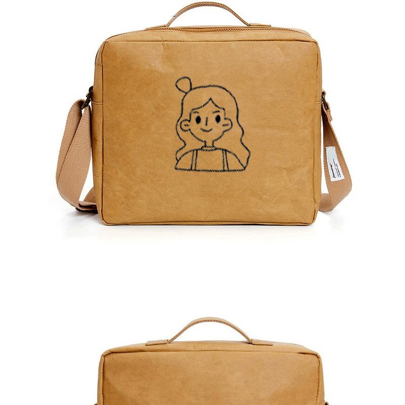 Washable kraft paper handbag, gift gift shopping bag packaging, DuPont paper bag