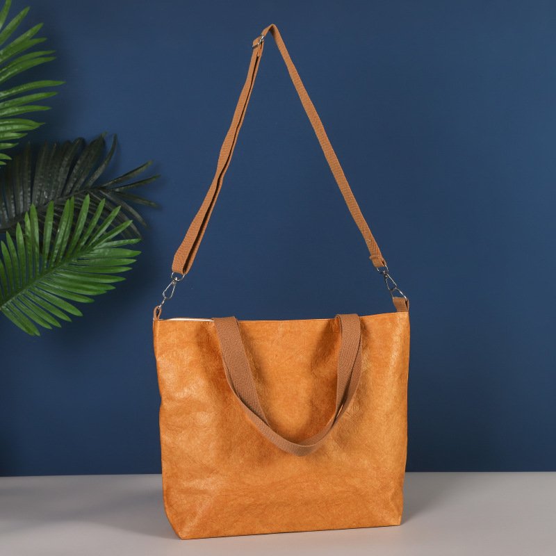 Custom logo tote bag waterproof washable cultural and creative portable DuPont paper bag