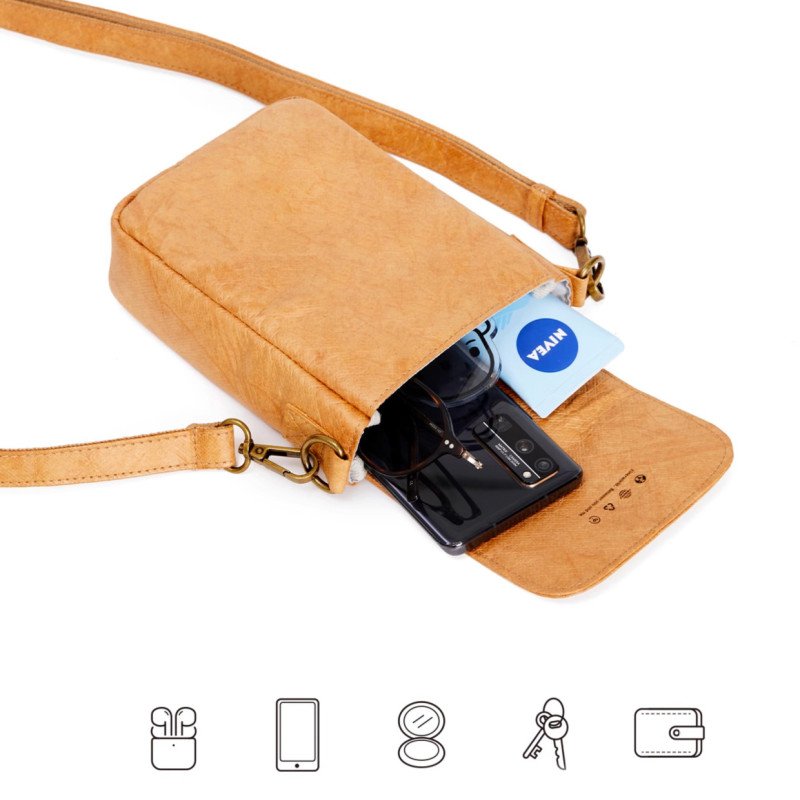 Customizable logo fashionable DuPont paper washed kraft paper bag customized for men and women