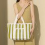 Straw colorful striped woven tote bag for women summer travel beach bag casual shoulder armpit bag handbag