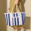 Straw colorful striped woven tote bag for women summer travel beach bag casual shoulder armpit bag handbag