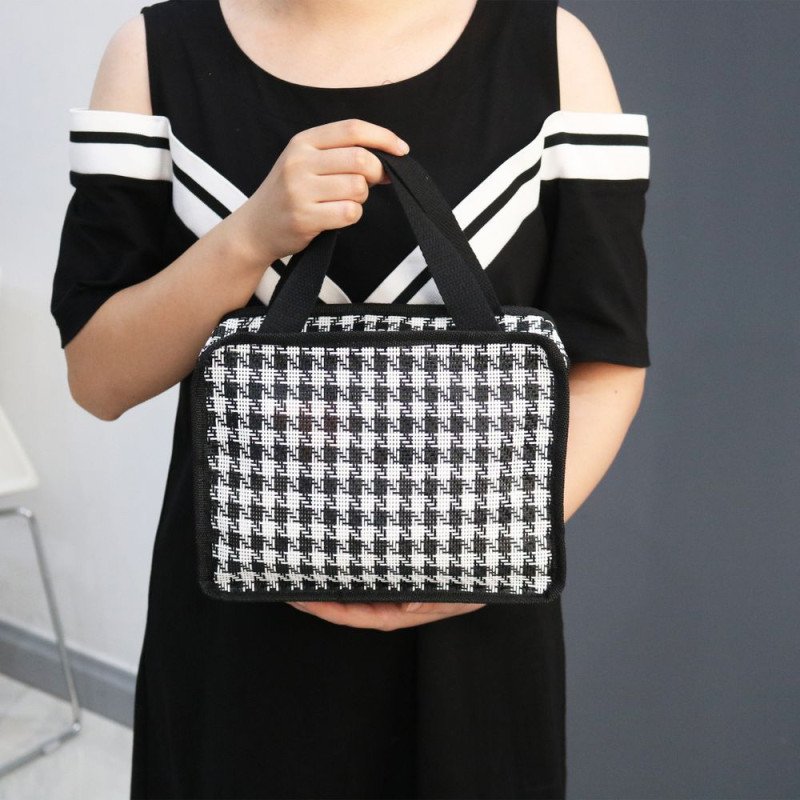 cosmetic bag for women, high-end large-capacity PVC wash bag, portable travel anti-fouling and anti-dirty handbag