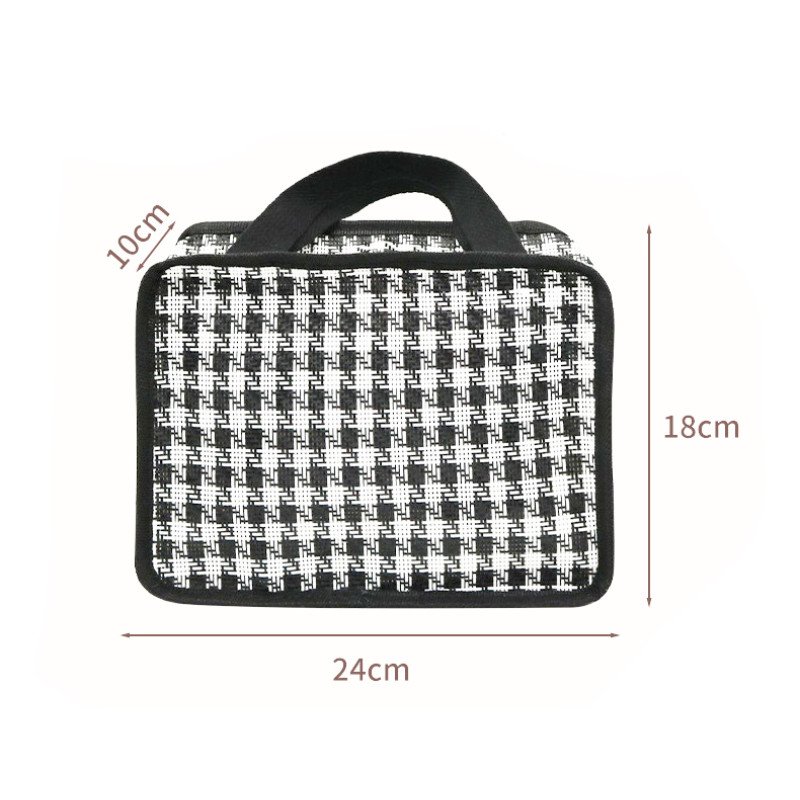 cosmetic bag for women, high-end large-capacity PVC wash bag, portable travel anti-fouling and anti-dirty handbag