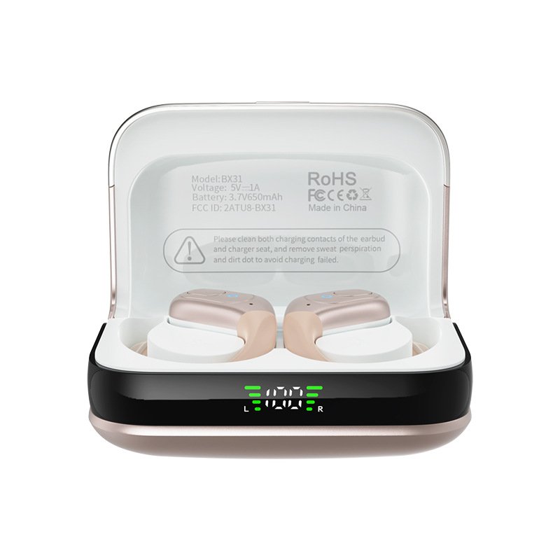 Intelligent Noise Reduction Bilateral Stereo Over-Ear Wireless Earphones Tpyc-c Bluetooth Earphones