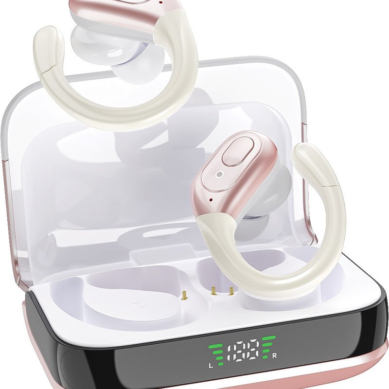 Intelligent Noise Reduction Bilateral Stereo Over-Ear Wireless Earphones Tpyc-c Bluetooth Earphones