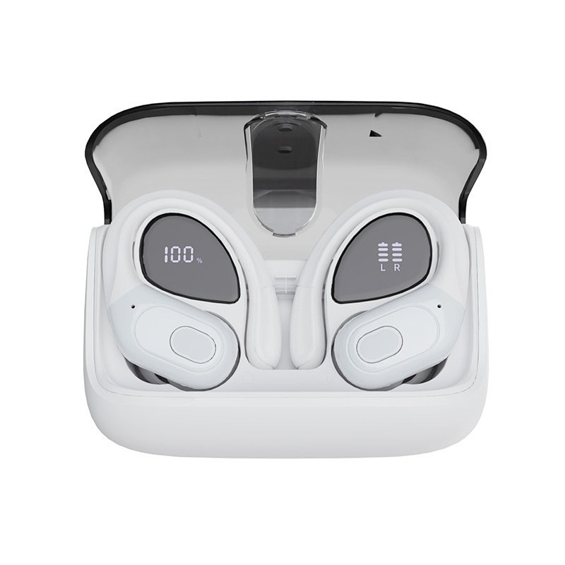 LED digital display noise reduction sports fitness ear-mounted Huaqiangbei true wireless Bluetooth headphones