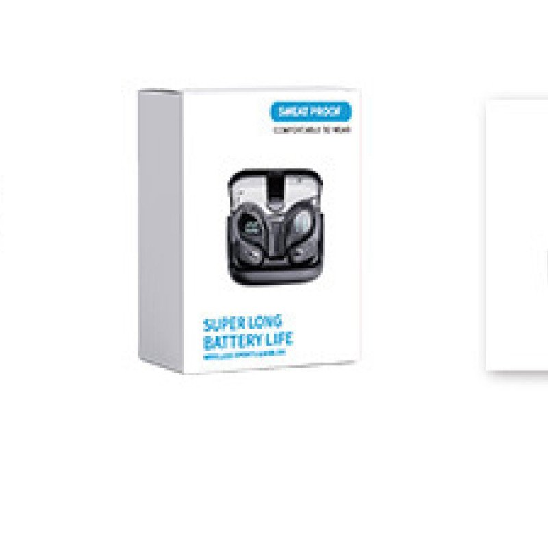 LED digital display noise reduction sports fitness ear-mounted Huaqiangbei true wireless Bluetooth headphones