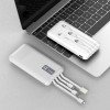 Mobile phone universal built-in wired power bank 20000 mAh custom logo four-wire battery mobile battery source