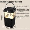 Multifunctional high quality outdoor camping lamp, wireless Bluetooth speaker, portable and long-lasting