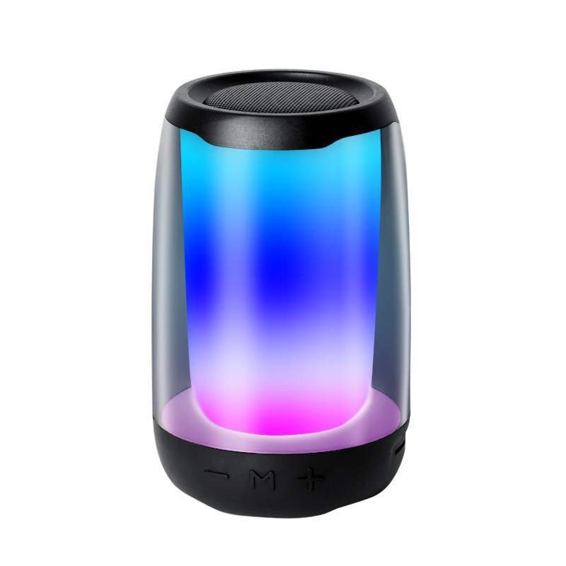 Pulse E4mini Bluetooth speaker RGB fully transparent light plug-in card small audio TWS Bluetooth speaker