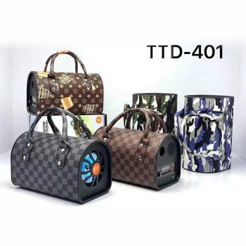 4-inch portable Bluetooth speaker with microphone card for radio reception, camouflage gift, desktop wireless flashing speaker