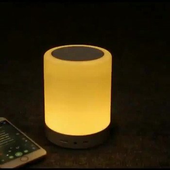 Colorful Pat Light Wireless Bluetooth Speaker Smart Creative Portable Night Speaker