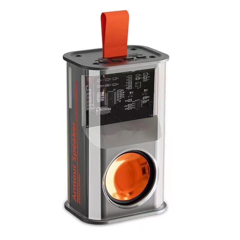 Small Mecha Bluetooth speaker Outdoor speaker Transparent Mecha Portable Bluetooth speaker