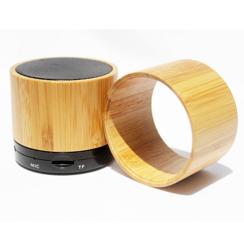 S10 Wooden Environmentally Friendly Bluetooth speaker Mini Bamboo Wireless Card Subwoofer