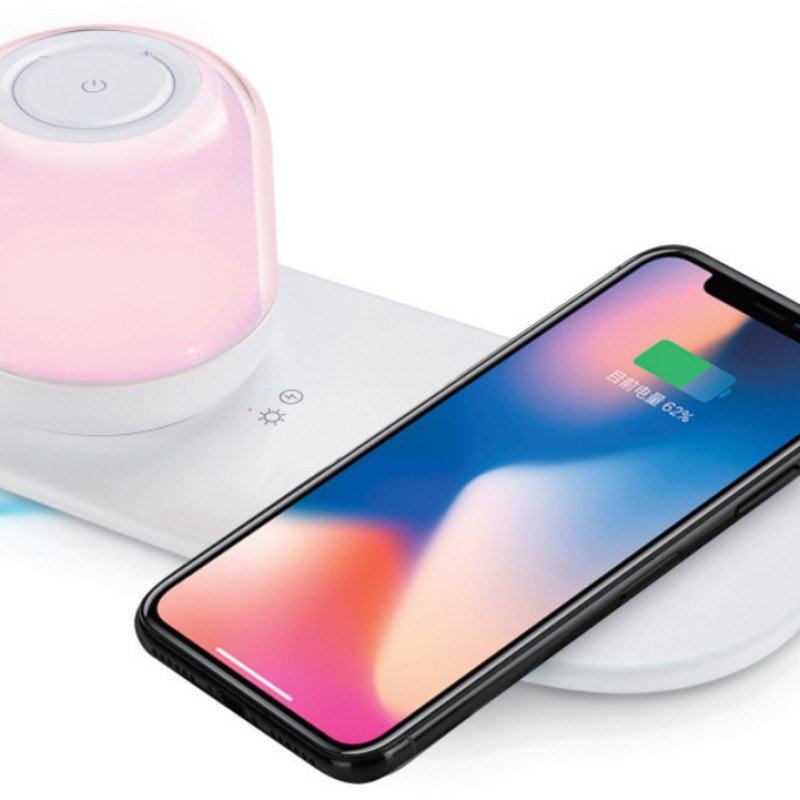 wholesale mini speaker wireless charging Bluetooth audio home night light