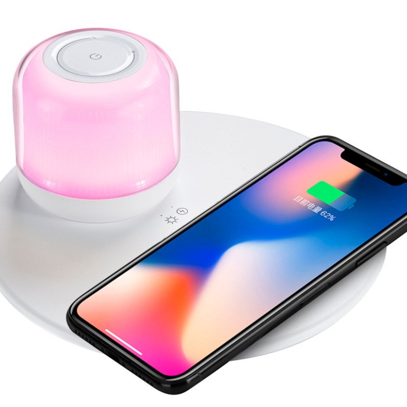 wholesale mini speaker wireless charging Bluetooth audio home night light