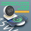 multifunctional Bluetooth speaker home atmosphere night light clock mobile phone wireless charging speaker