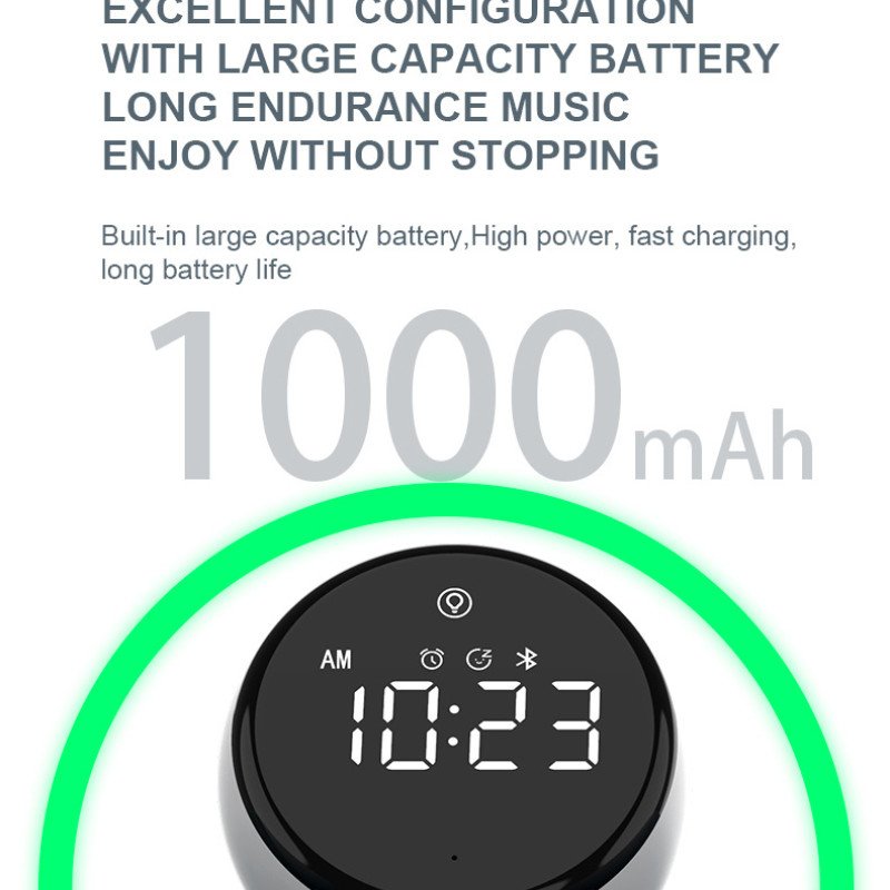 multifunctional Bluetooth speaker home atmosphere night light clock mobile phone wireless charging speaker
