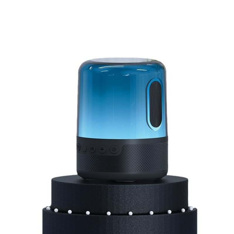 P50 Bluetooth speaker with mic colorful LED subwoofer dual diaphragm desktop small speaker