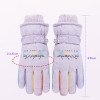 Winter women's touch screen cycling anti slip, waterproof, warm and cold resistant, with thick velvet and Korean version student down cotton skiing gloves