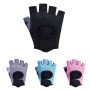 Half finger outdoor sports cycling men and women mountaineering fitness yoga driving shock absorption anti slip dew finger breathable gloves