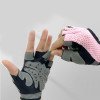 Half finger outdoor sports cycling men and women mountaineering fitness yoga driving shock absorption anti slip dew finger breathable gloves