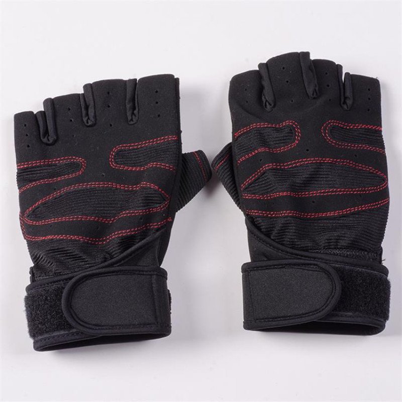 Fitness Exercise Breathable Men's and Women's Basketball Dumbbell Weightlifting Training Horizontal Bar Cycling Half Finger Bracelet Half Finger Anti slip Gloves