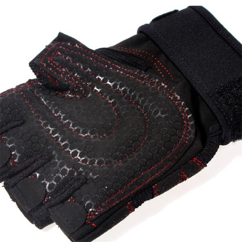 Fitness Exercise Breathable Men's and Women's Basketball Dumbbell Weightlifting Training Horizontal Bar Cycling Half Finger Bracelet Half Finger Anti slip Gloves