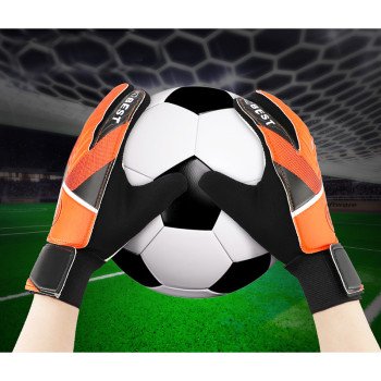 Children's football goalkeeper gloves latex anti-collision goalkeeper gloves hand protection anti-collision one piece dropshipping
