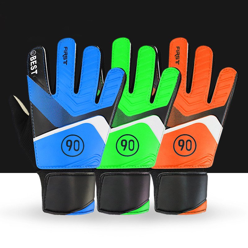 Children's football goalkeeper gloves latex anti-collision goalkeeper gloves hand protection anti-collision one piece dropshipping