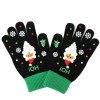 Female student autumn and winter five finger touch screen knitted yarn for warmth and cold protection, thick riding bike wholesale, Christmas gloves