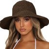 New Women's Large brimmed Sunscreen Sun Hat Fashionable and Versatile Foldable Wide brimmed Travel Straw Hat