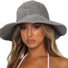 New Women's Large brimmed Sunscreen Sun Hat Fashionable and Versatile Foldable Wide brimmed Travel Straw Hat