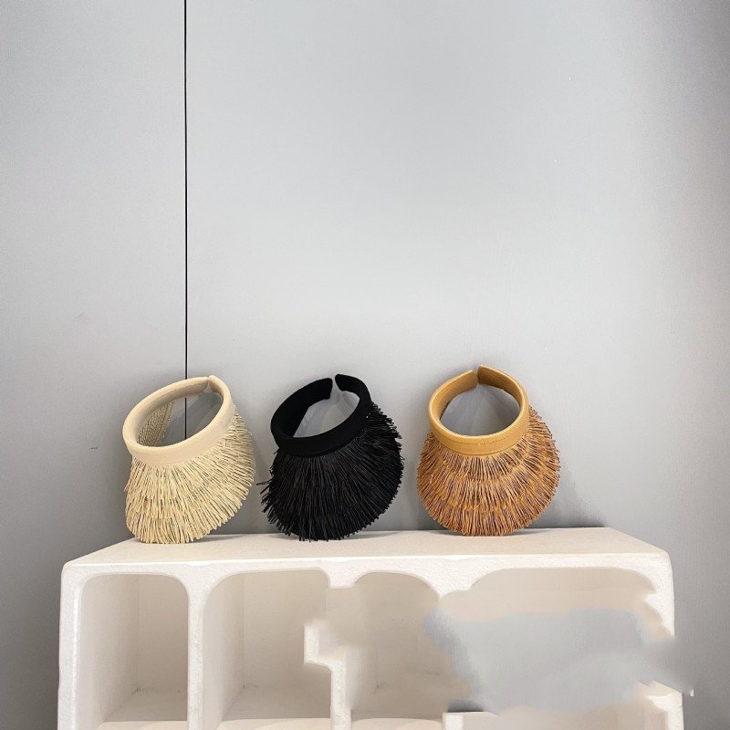 Spring and summer new girls' sun hat, summer sun protection, empty top hat, large brim, UV resistant hat