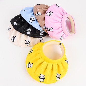 New Children's Shell Sunscreen Hat, Women's UV Protection, Summer Panda Beach Sunscreen Hat, Empty Top Hat, Sun Hat