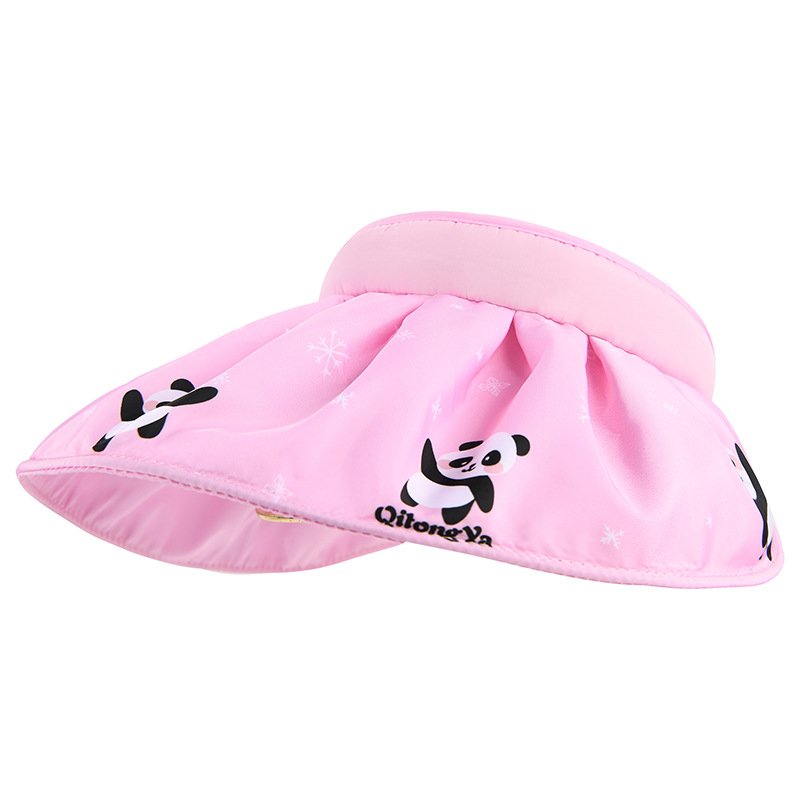 New Children's Shell Sunscreen Hat, Women's UV Protection, Summer Panda Beach Sunscreen Hat, Empty Top Hat, Sun Hat