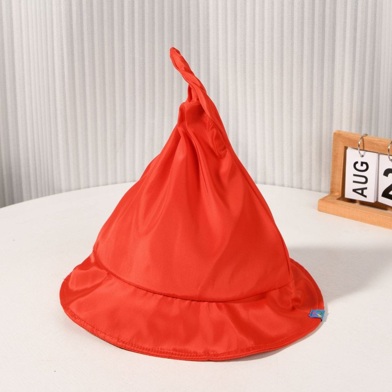 Children's pointed pointed sun protection big brim fisherman hat Korean version spring/summer new hat Children's wizard hat basin hat