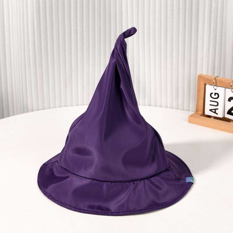 Children's pointed pointed sun protection big brim fisherman hat Korean version spring/summer new hat Children's wizard hat basin hat