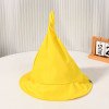 Children's pointed pointed sun protection big brim fisherman hat Korean version spring/summer new hat Children's wizard hat basin hat