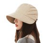 Minimalist style twill corduroy duckbill hats, autumn and winter fisherman hats for women