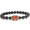 Charm Men's Bracelet Fashion Luxury Alloy Crown Tiger Eye Stone Bead Bracelet Jewelry Men