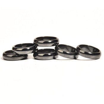 Magnetic Ring 6T Flat Hematite Ring/Magnetic Ring Ring/Magnetic Bracelet