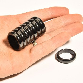 Magnetic Ring 6T Flat Hematite Ring/Magnetic Ring Ring/Magnetic Bracelet